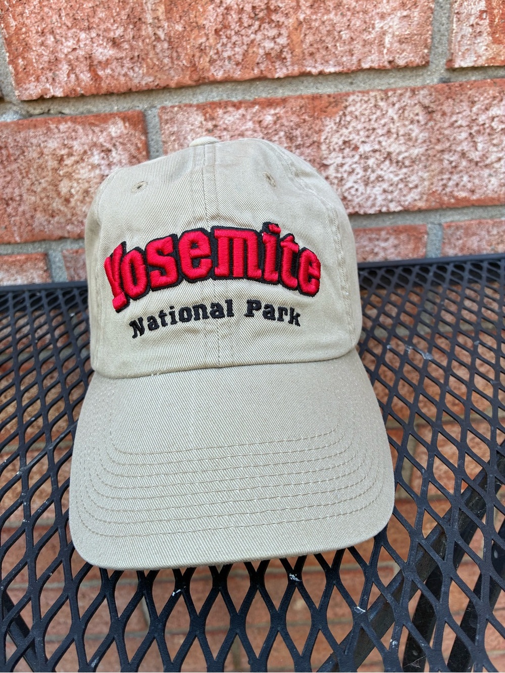 Yosemite National Park Embroidered Khaki Baseball Cap